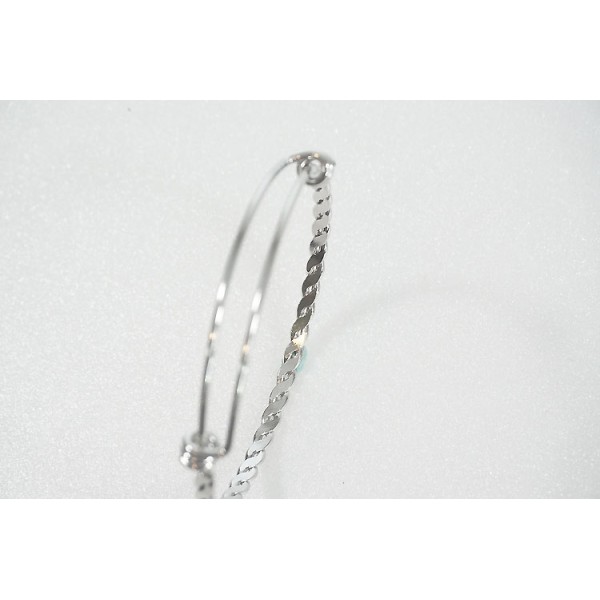 Bangle Wire, adjustable, 316 stainless steel