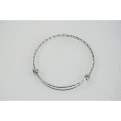 Bangle Wire, adjustable, 316 stainless steel
