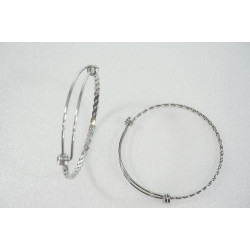 Bangle Wire, adjustable, 316 stainless steel