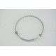 Bangle Wire, adjustable, 316 stainless steel