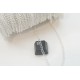 Chain by the metre, 2.8x4.0mm curb chain, silver plate