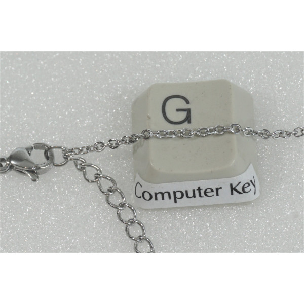 17.5 inch stainless steel fine cable chain with lobster clasp plus 50mm extender chain