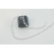 Chain by the metre, elongated Curb chain, Silver plate