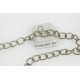 Chain by the metre, Open Curb Chain, 5x7mm, antiqued bronze