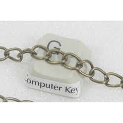 Chain by the metre, Open Curb Chain, 5x7mm, antiqued bronze