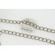 Chain by the metre, Open Curb Chain, 5x7mm, antiqued bronze