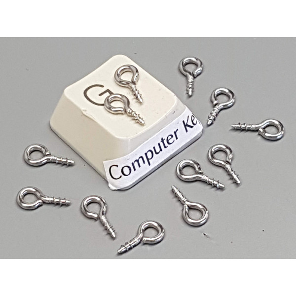 Pendant Eyelet, Stainless Steel, 8x4mm, per 100
