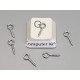 Pendant Eyelet, Stainless Steel, 10x4mm, per 100