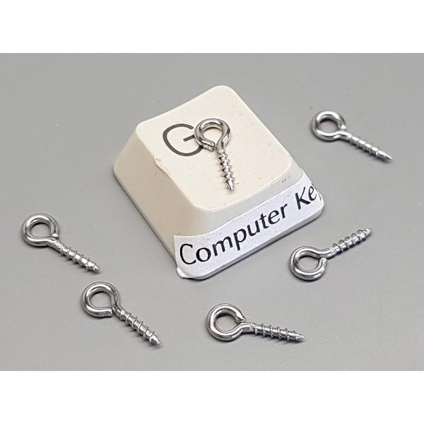 Pendant Eyelet, Stainless Steel, 10x4mm, per 100