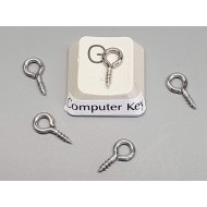 Pendant Eyelet, Stainless Steel, 10x5mm, per 100