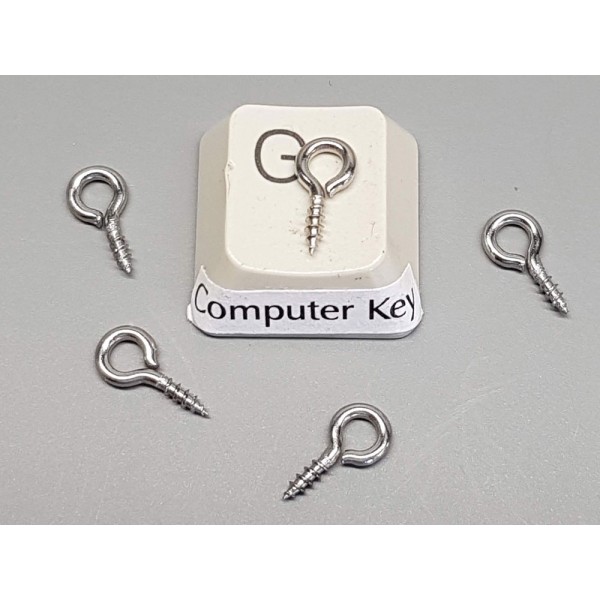Pendant Eyelet, Stainless Steel, 10x5mm, per 100
