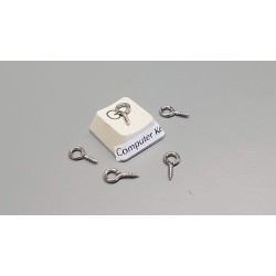 Pendant Eyelet, Stainless Steel, 10x5mm, per 100