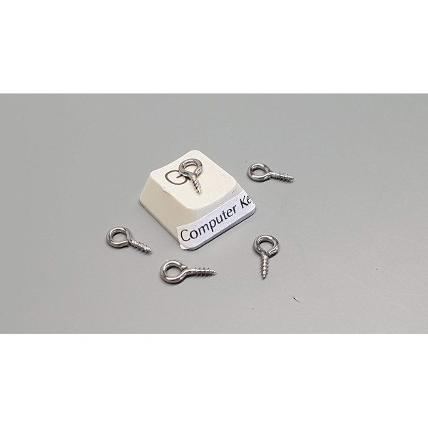 Pendant Eyelet, Stainless Steel, 10x5mm, per 100