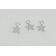Charms, wee star charms, silver colour, bag of 20