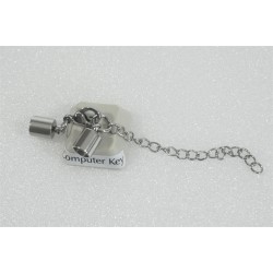 Cord Ends, 5mm hole, 304 Stainless Steel, with Lobster Claw Clasps and Extender chain, set