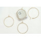 20mm gold colour 304 Stainless Steel wire loop / hoop, wine glass ring, earring hoop, each