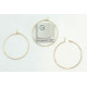 25mm gold colour Surgical Steel wire loop / hoop, wine glass ring, earring hoop, each