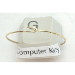 20mm gold colour 304 Stainless Steel wire loop / hoop, wine glass ring, earring hoop, each