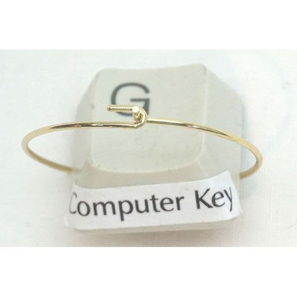 20mm gold colour 304 Stainless Steel wire loop / hoop, wine glass ring, earring hoop, each