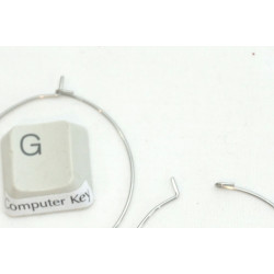 25mm 316 Stainless Steel wire loop / hoop, wine glass ring, bottle neck charm holder, earring hoop, each