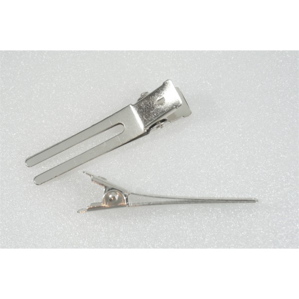 Alligator Double Prong Hair Clips 45mm