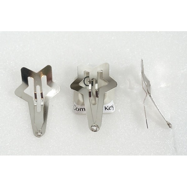 Star Alligator Hair Clip 31mm with hole/hanger