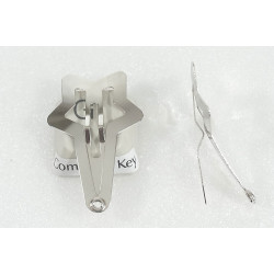 Star Alligator Hair Clip 31mm with hole/hanger