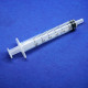 Syringe, plastic, 3ml, slip tip