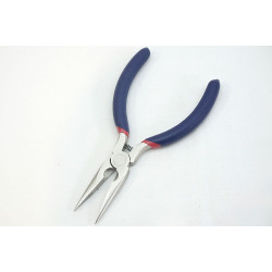 Needle Nose Pliers, with cutter, serrated jaw for good grip, 125mm