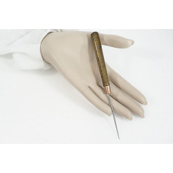 Awl, Bead Reamer, wooden handle, smooth