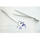 Beading Tweezer, with bead scoop / shovel,  stainless steel
