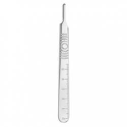 Scalpel Handle for scalpel blades, stainless steel, size #3