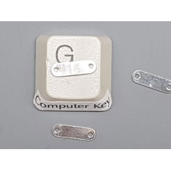Sterling silver chain connector bar, 2 holes, 10x3mm, each