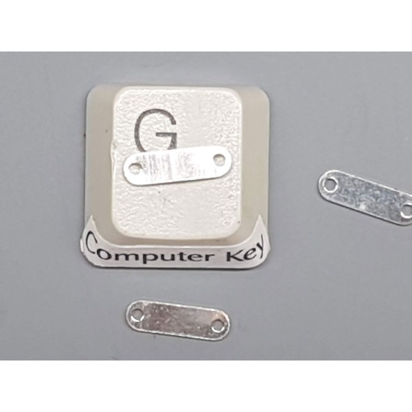Sterling silver chain connector bar, 2 holes, 10x3mm, each