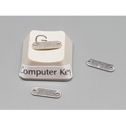 Sterling silver chain connector bar, 2 holes, 10x3mm, each