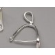 STOCK SALE: Sterling Silver Bail, rhodium plated, micro pave cubic zirconia pendant bail, each