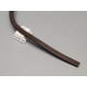 5mm strong pliable Leather thonging strip, dark brown, per metre