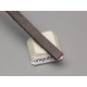 5mm strong pliable Leather thonging strip, dark brown, per metre