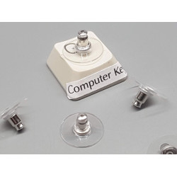 Discie stabiliser earring post clutch back, nickel free, pair