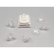 Discie stabiliser earring clutch back, metal free silicone, pair