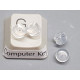 Metal free, silicon earring back, pair