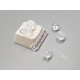 Metal free, silicon earring back, pair