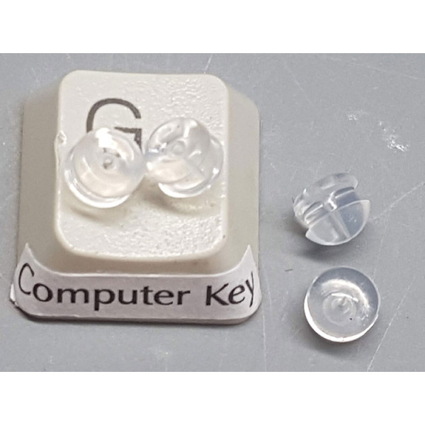 Metal free, silicon earring back, pair