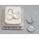 Metal free, silicon earring back, pair
