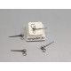 Ball Earring Stud with side facing loop, 3mm ball, Surgical Steel, pair