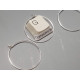 Sterling Silver Earring Hoops, loops 25mm, per pair