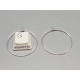 Sterling Silver Earring Hoops, loops 30mm, per pair
