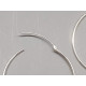 Sterling Silver Earring Hoops, 40mm, per pair
