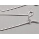 Sterling Silver Kidney Wires, 31mm, per pair