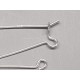 Sterling Silver Kidney Wires, 31mm, per pair